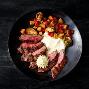 Keto Truffle Mushroom Strip Steak