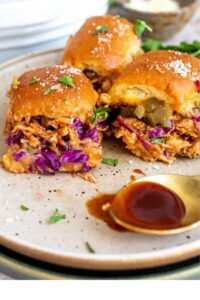 Carolina Gold BBQ Chicken Sliders