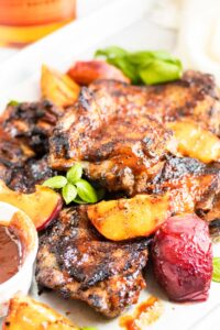 Peach bourbon BBQ Chicken