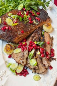 Pomegranate Molasses Flank Steak