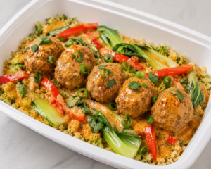 Thai Red Curry Meatballs