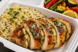 Artichoke Pesto Stuffed Chicken