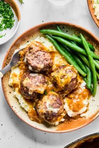 French Onion Meatballs