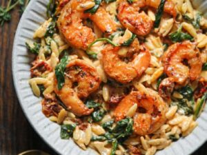 SMOKED WALNUT PESTO SHRIMP