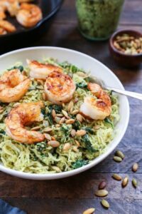 SMOKED WALNUT PESTO SHRIMP
