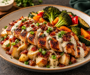 SMOKED BACON & WHITE CHEDDAR RANCH CHICKEN