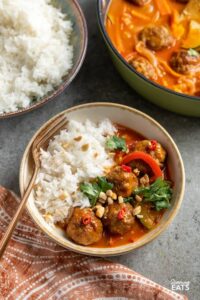 Thai Red Curry Meatballs