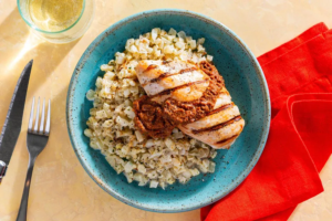 Keto Roasted Red Pepper Pesto Chicken