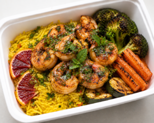 Blood Orange Chimichurri Shrimp